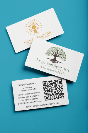 Business Card Examples 300X450 Business Card patient education portal