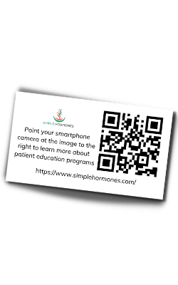 Simple Hormones QR Card Simple Hormones QR Card
